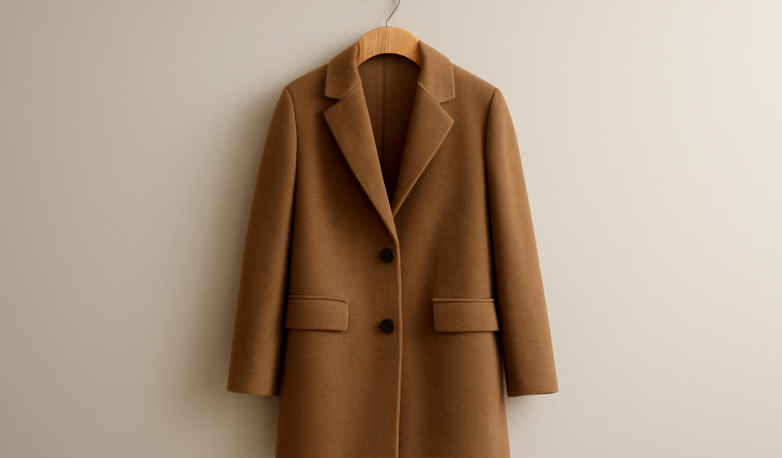 manteau structure pose sur un cintre