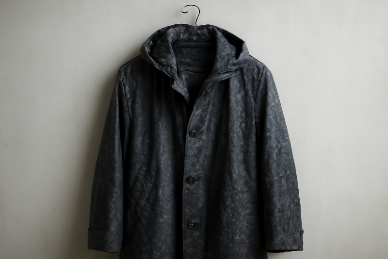 manteau suspendu apres une sortie sous la pluie