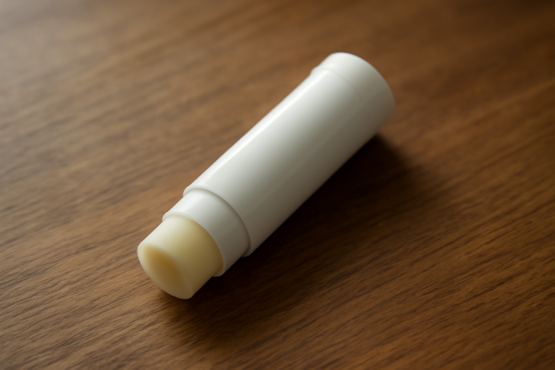 tube de baume posé sur table